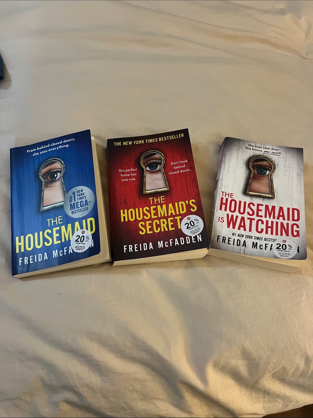The Housemaid Series by Freida McFadden; Read only once, Brand New Condition